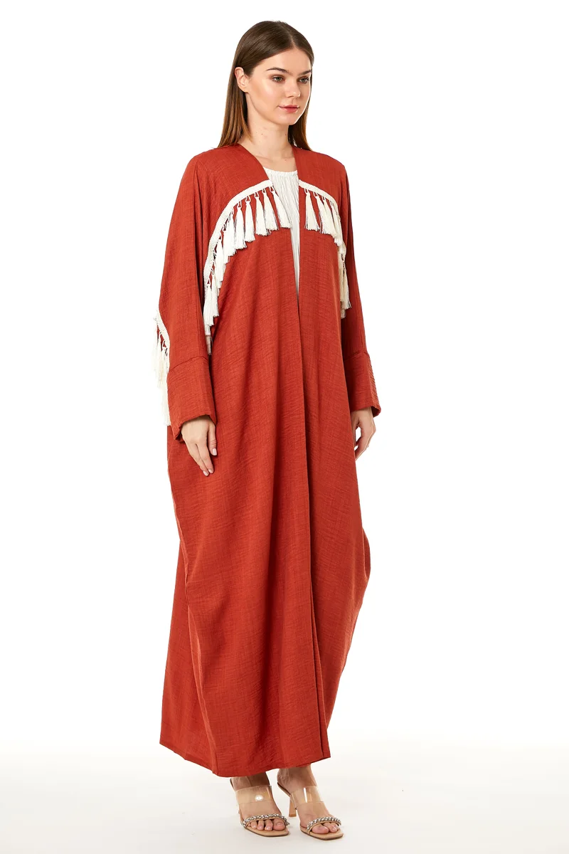 Moistreet Open Front Abaya