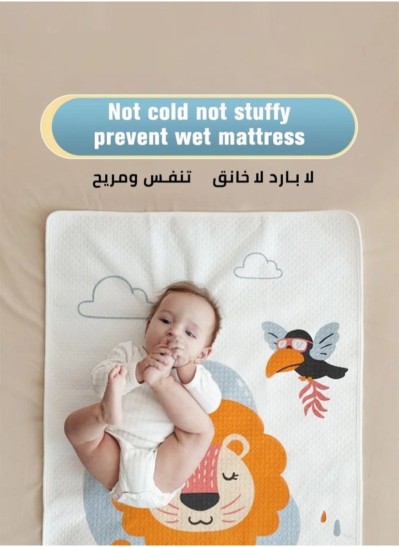 MIXDE 3 Reusable Baby Diaper Changing Pad Mat Soft Cotton Urine Pads Portable Waterproof Incontinence Underpads for Kids/Adults/Pets  - Image 3