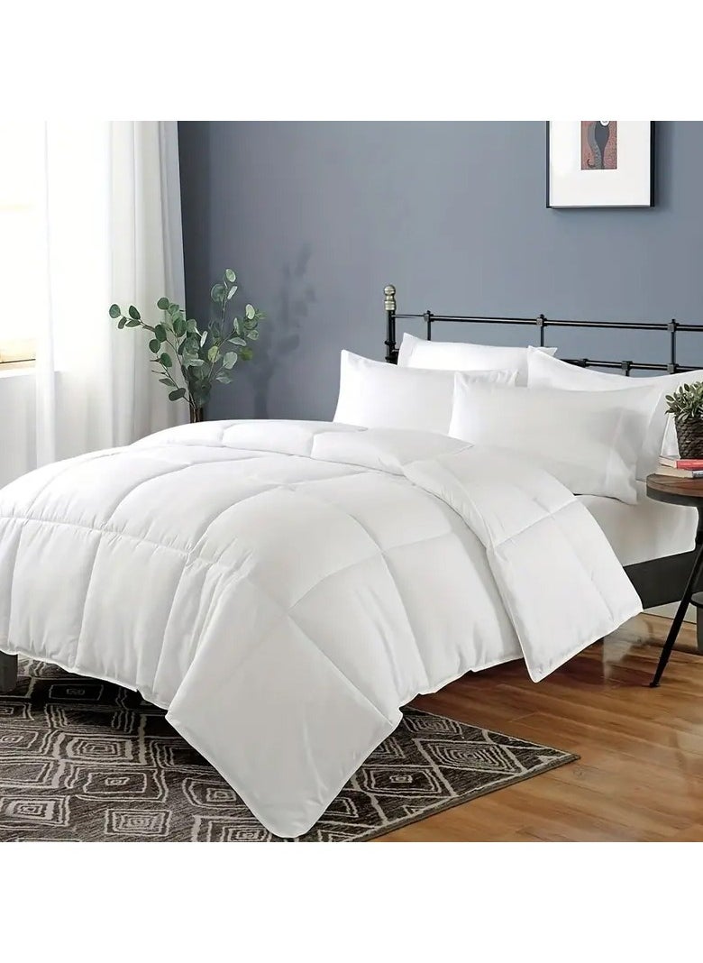 DubaiGallery 3 Pcs Set Machine Washable Edge Quilted Quilt, Down Alternative Filled Quilt Core, With Four Buckles Quilt, Comfortable And Breathable Bedding Quilt, Machine Washable, Available In All Seasons, Pillow  - Image 2