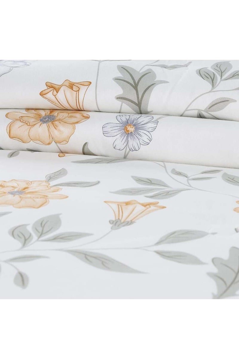 Melen Summer Single and a Half Bedspread – 4 Pieces – Layton – White – Green - Image 4