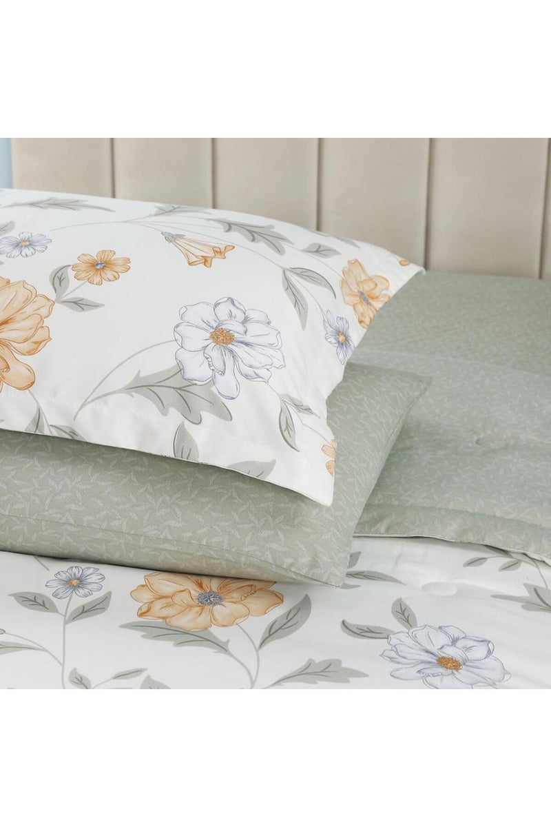 Melen Summer Single and a Half Bedspread – 4 Pieces – Layton – White – Green - Image 5