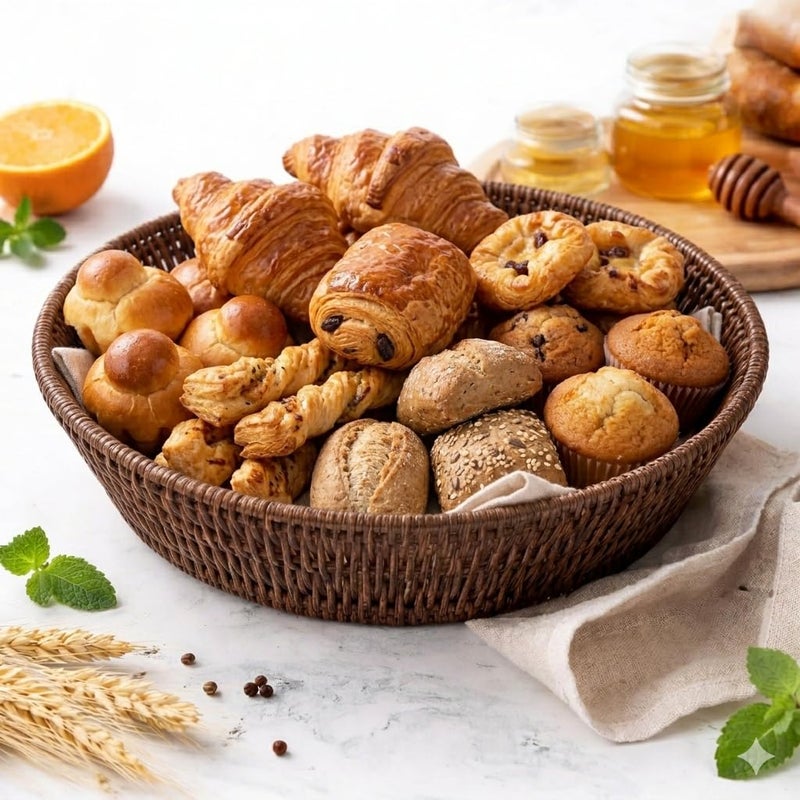 Hand Woven Basket, Multipurpose Basket, Natural Elegant Design, Suitable for Kitchen, Decoration, Gift (v) - Image 3