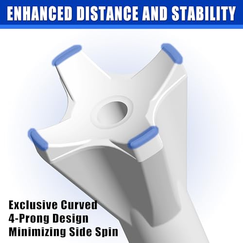 Goashpeaot 170 Pack Golf Tees, Pro 4 Line Marking System Plastic Golf Tees, 4-Prong Engineered to Reduce Friction & Longer Distance (Blue, 3-1/4'') - Image 2