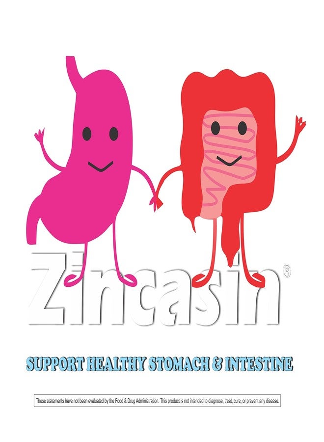 Zincasin Zinc L carnosine Supplement tablets | Strengthen Digestive tract, Leaky Gut, Immunity Booster, Taste buds function, Neurotransmitter Support | Healthy Skin, Acne, Hair Loss, IBS, IBD, Gastric Ulcer Support - 60 tablets - Image 3