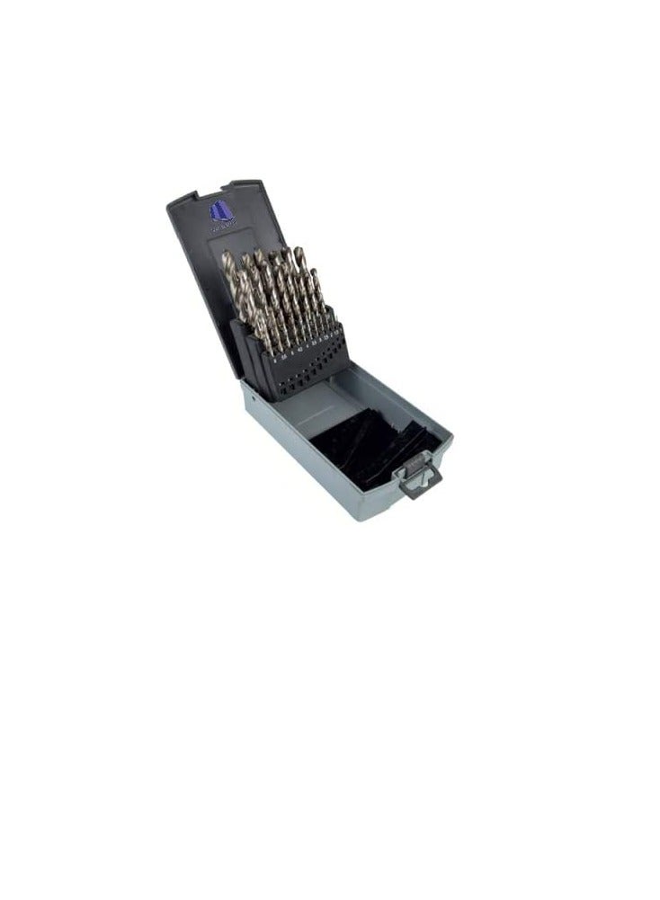 19 Piece’s HSS Twist Drill Bit Fully Ground – White Finish 431 Meterial-DIN338 Drill Bit for Stainless Steel Metal Drilling.  - Image 1