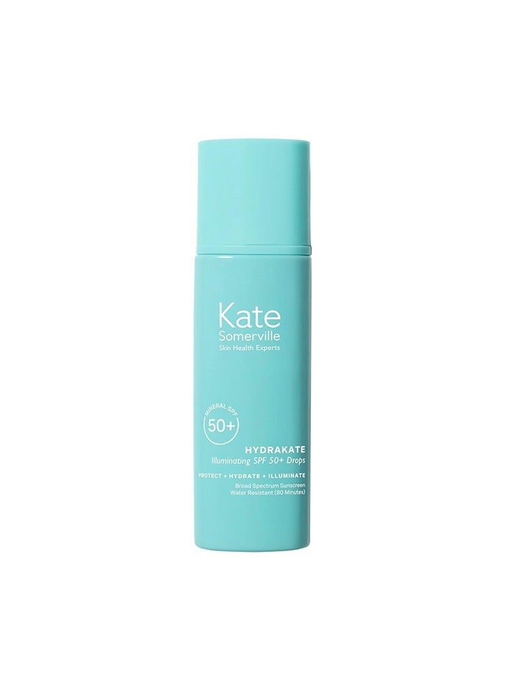 Kate Somerville HydraKate Illuminating Sunscreen Drops for face with 50+ SPF, Zinc Oxide and Mineral Tinted, Moisturizing and Anti-Aging 50 ml / 1.7 fl oz - Image 1