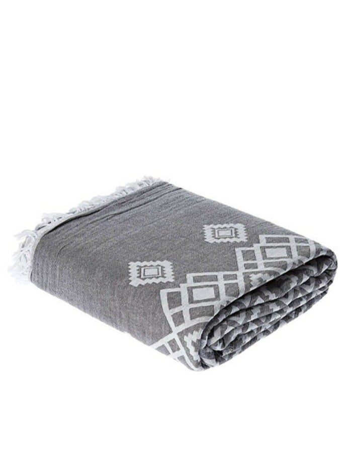 PROMASS Sara Anthracite Peshtamal Bed Cover Multi Color
