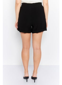 INC Women High Rise Solid Basic Short, Black  - Image 2