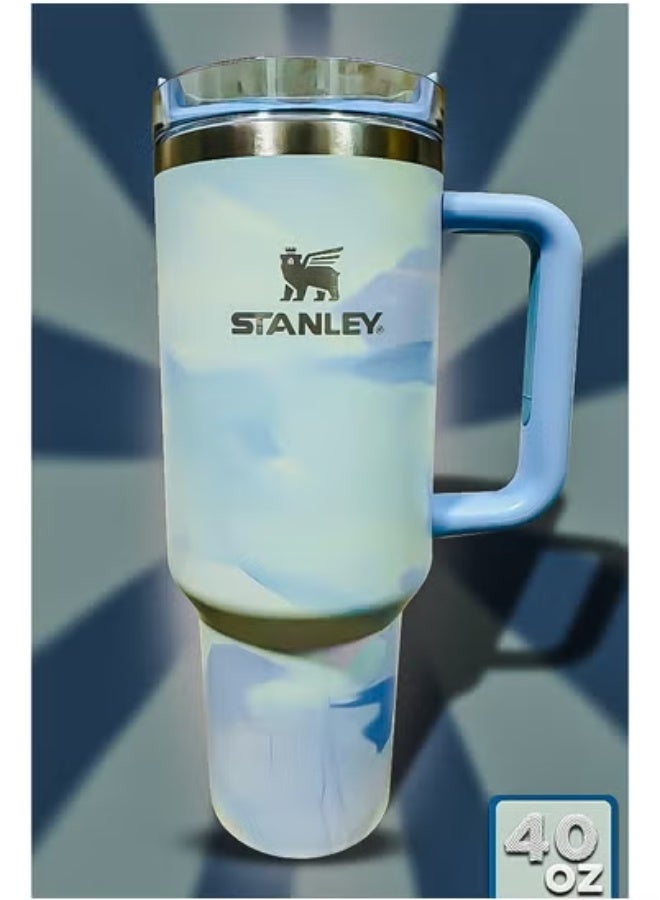 Stanley 40oz Tumbler – Stainless Steel Travel Mug with Reusable Straw | BPA-Free, Eco-Friendly & Dishwasher Safe | Leakproof FlowState™ Lid & Double-Wall Vacuum Insulation Keeps Drinks Hot for 16 Hours or Cold for 24 Hours | Slim Base Fits Car Cup Holders | Sturdy Ergonomic Handle for Comfortable Use at Home, Work, Travel or Outdoors - Image 2