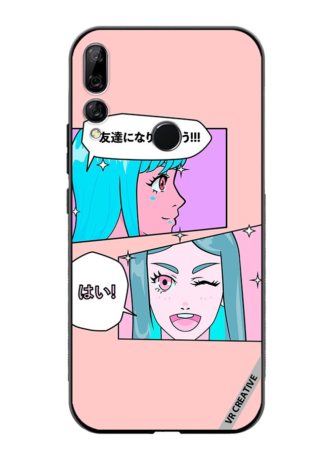 VR CREATIVE Protective Case Cover For Huawei Y9 Prime 2019 Cute Pastel Collage With Manga Comics Frames With Anime Characters Design Multicolour - Image 1