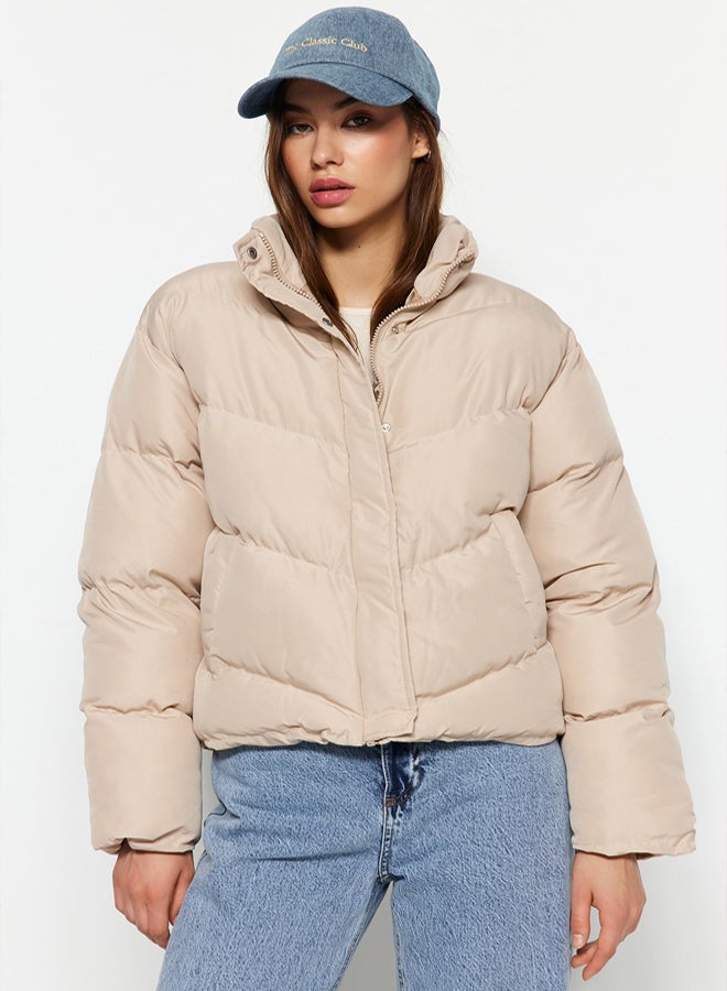 trendyol Beige Regular Mold Water Repellent Puffer Jacket - Image 1