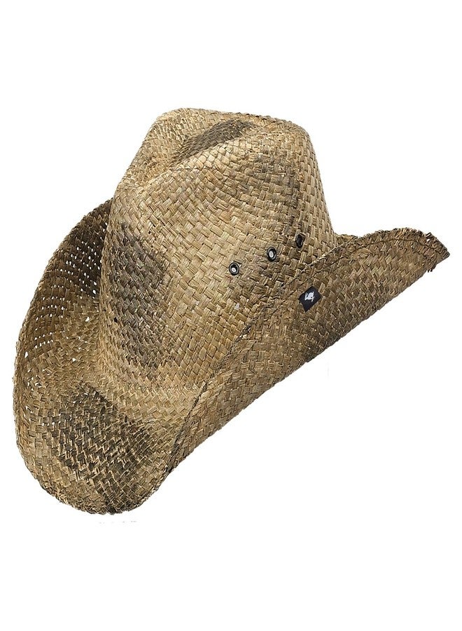 Peter Grimm Drifter Hats, Woven Straw Hat Unisex, Cowboy & Cowgirl (Black, Maverick) - Image 1