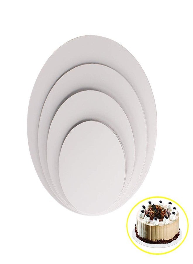 Cangfort White Round Greaseproof Cake Boards – Cake Circle Base, 6/8/10/12 inch, 5 of Each Size - Image 2