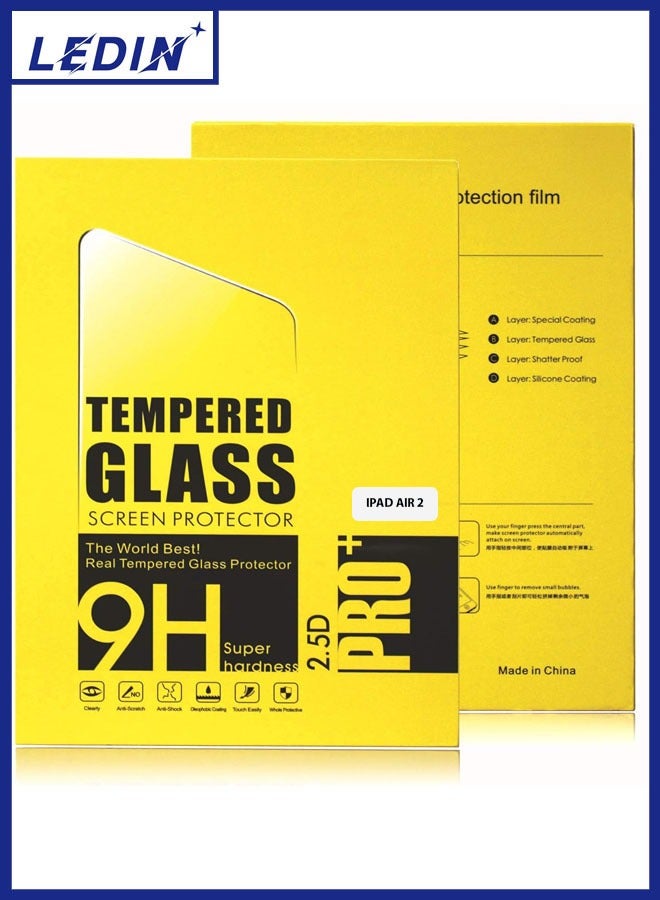 Screen Protector for iPad Air 2 , 9H Tempered Glass Film, HD Clear
