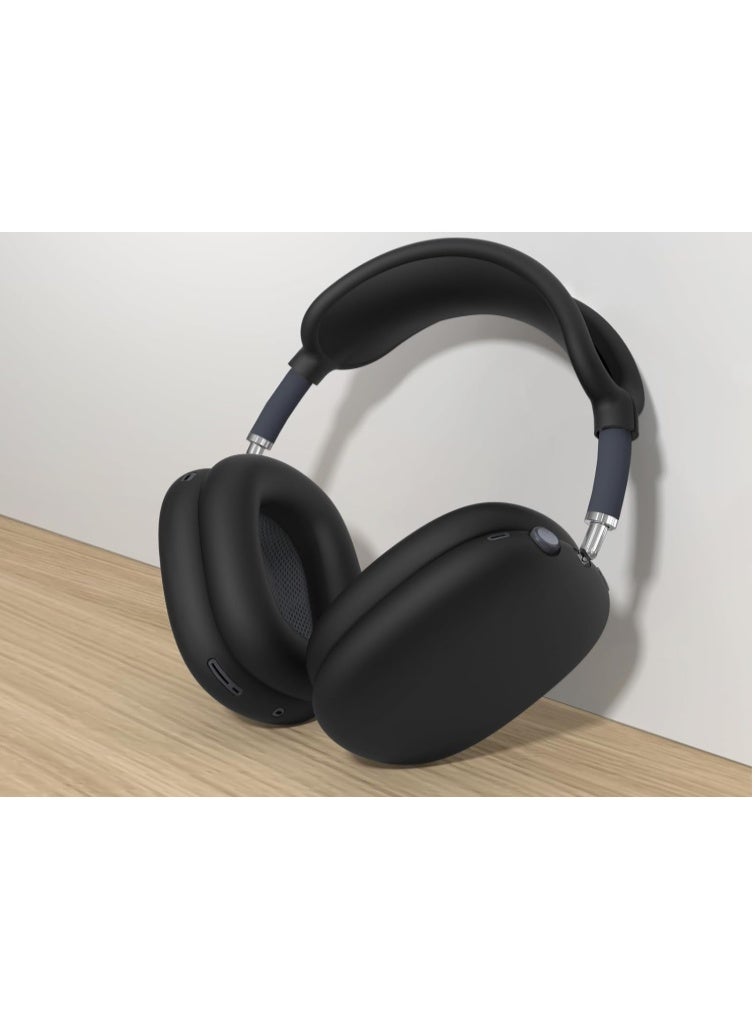 Silicone Case Cover for AirPods Max Headphones,Ear Pad Case Cover/Ear Cups Cover/Headband Cover for AirPods Max (USB-C/Lightning)(2024/2020),Accessories Silicone Protector for Apple AirPods Max, Black - Image 2
