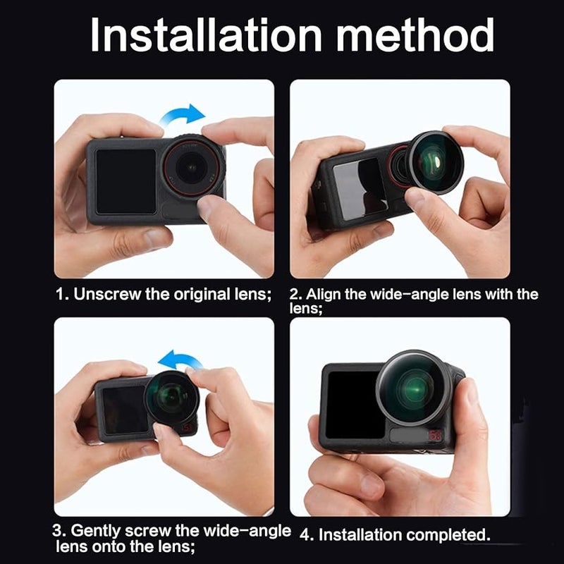 Action Camera Lens Protector with Double Layer Coating and Threaded Mount for Action 5 - Image 4