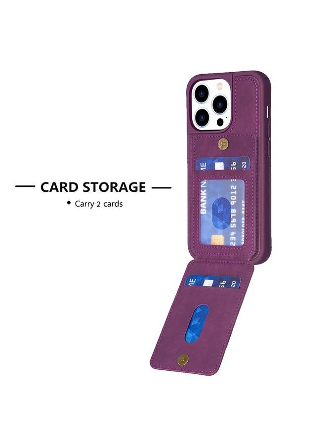 S-TOP Case For iPhone 15 Pro BF28 Frosted Card Bag Phone Case with Holder - Image 4