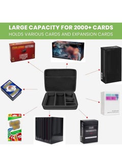 ALKOO 2000+ Card Game Case Holder Compatible With Cards Against Humanity/For Magic The Gathering Board Game Cards & Expansions For C.A.H/For Mtg/Deck Box For Yugioh (Black)  - Image 3