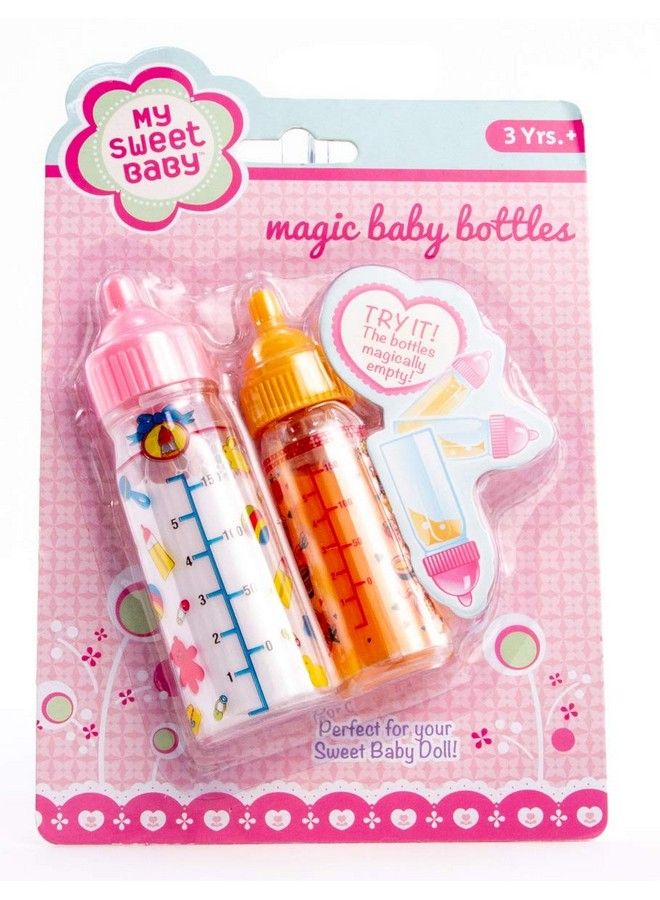 Toysmith مجموعة زجاجات الرضاعة السحرية من ماي سويت بيبي، زجاجتين للأولاد والبنات من عمر 3 سنوات فما فوق - Image 2