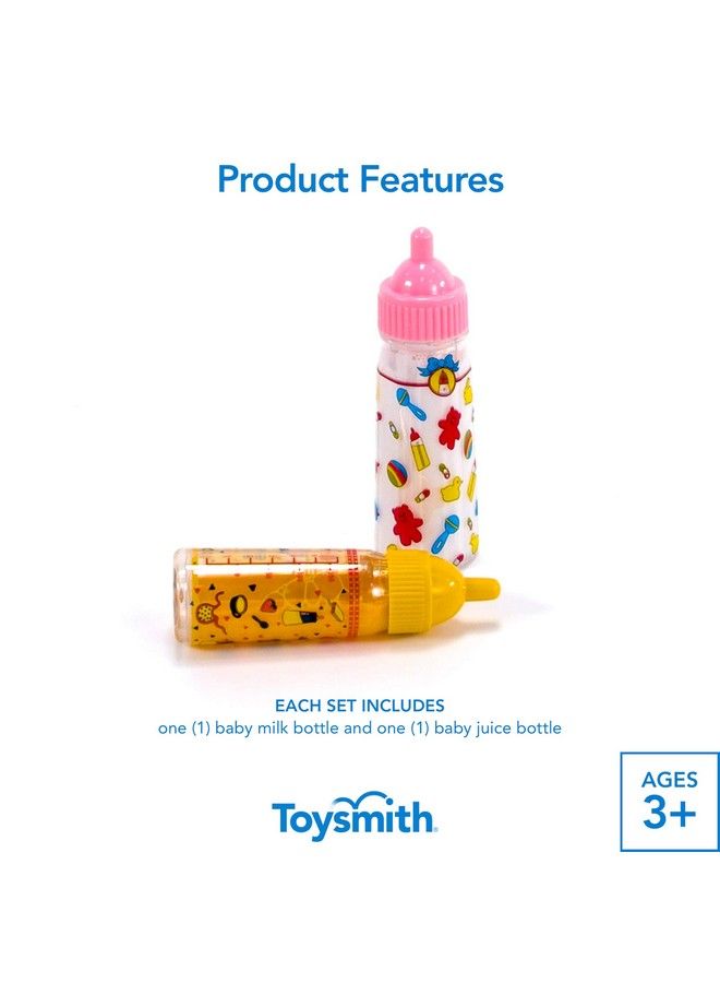 Toysmith مجموعة زجاجات الرضاعة السحرية من ماي سويت بيبي، زجاجتين للأولاد والبنات من عمر 3 سنوات فما فوق - Image 5