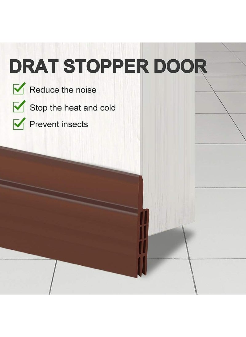 2 Pack Under Door Draft Stopper, Weather Stripping Door Seal, Bottom of Door Sweep, Garage Window Blocker, Noise & Dust Insulation, Draft Guard for Home Essentials, Energy Saving and Noise Reduction