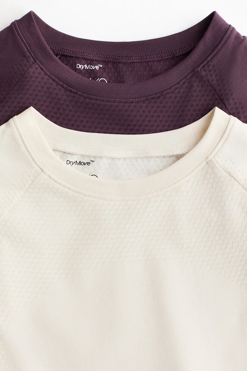 H&M 2-pack Seamless Sports tops with DryMove™