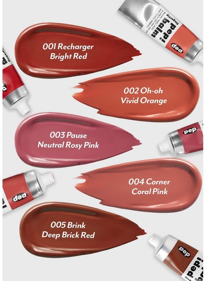 I'M MEME I'M MEME Lip and Cheek Tint - PepBalm 002 Oh-oh | Wtih Shea Butter, Gift, Liquid Blush, Travel-Friendly, Highly Pigmented, Non-Drying, Sheer Balm Gross Tint Contour, Blurring Gel Serum, 0.52 Oz  - Image 4