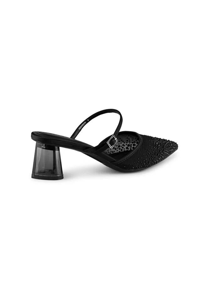 Vincci Women Pointed Toe Mid Heel Sandals