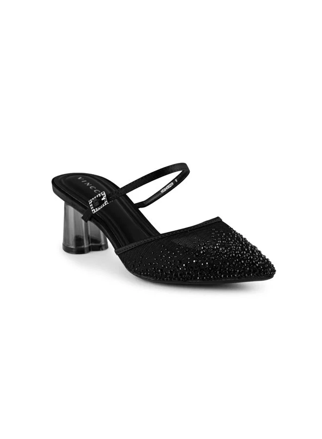 Vincci Women Pointed Toe Mid Heel Sandals