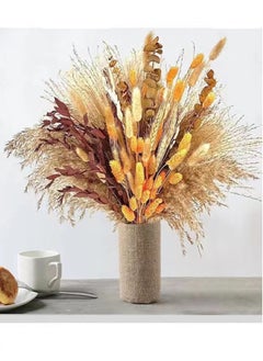 Kutis 100-Piece Natural Pampas Grass Decor,43cm Dried Flowers for Decoration,Artificial Flower Bouquet for Home Boho Table Decor Accessories  - Image 3