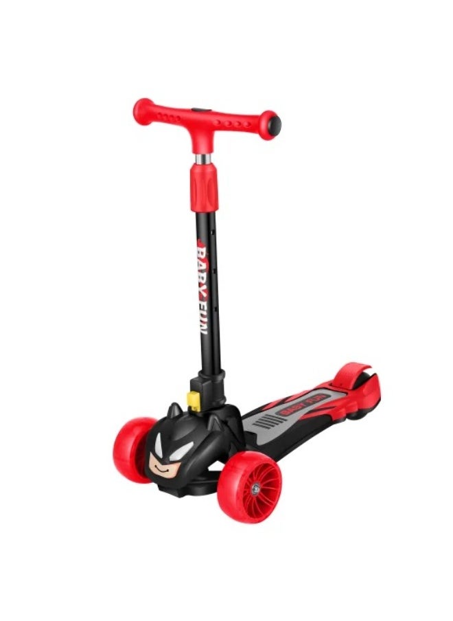 Prime **Batman Kids Scooter for Ages 3 to 8 with Adjustable Handlebar, Lights & Sounds – Black Color**  - Image 2