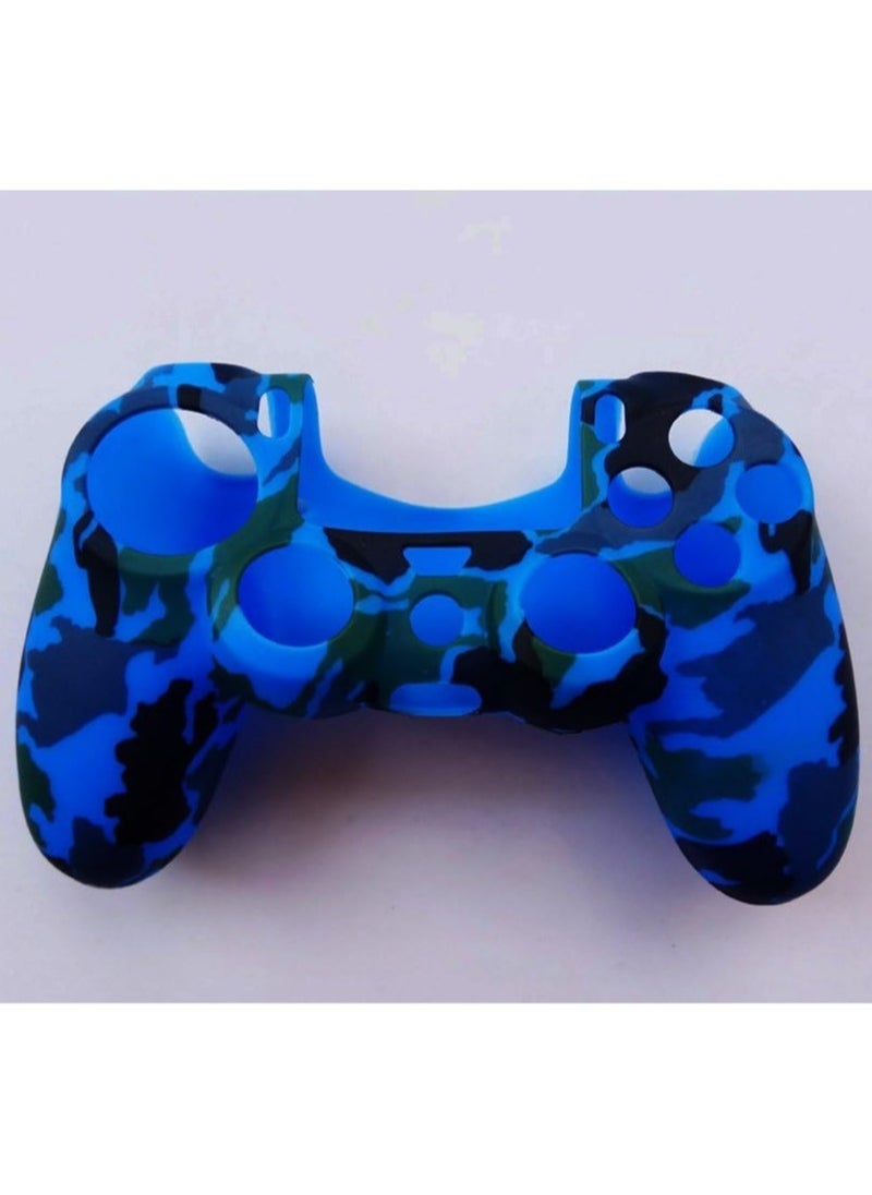جراب غطاء وحدة تحكم PS4 ازرق مموه