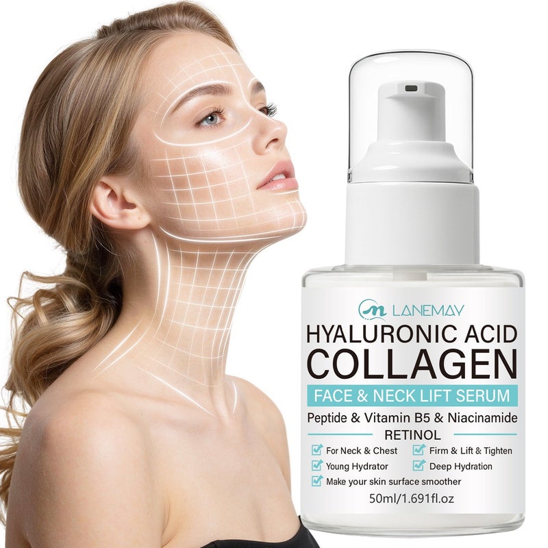 LANEMAY Hyaluronic Acid Collagen Facial and Neck Lifting Serum 50ml - Image 1