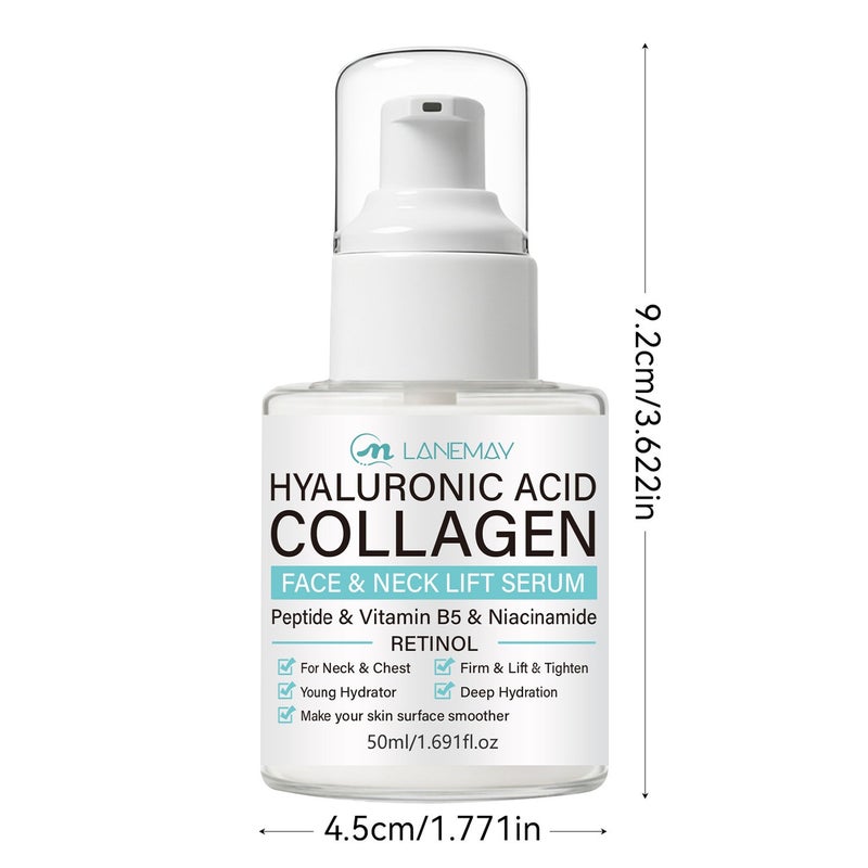 LANEMAY Hyaluronic Acid Collagen Facial and Neck Lifting Serum 50ml - Image 5