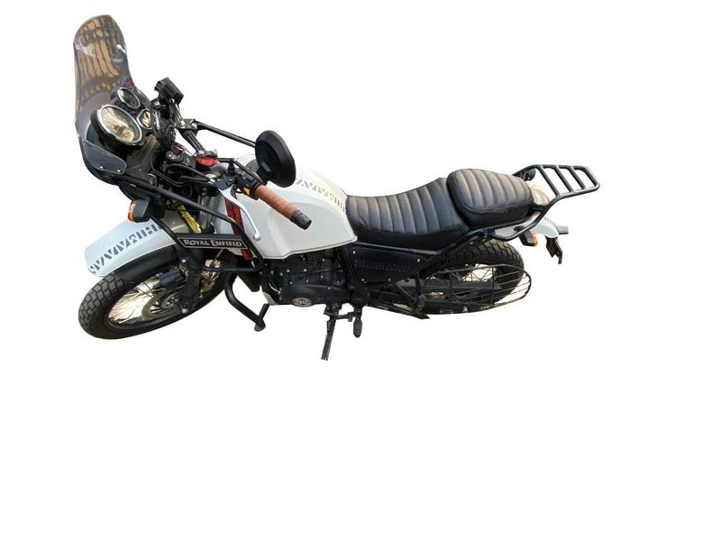 NitroRider Seat Cover Retro Look with Cushioned Compatible with RE Himalayan (Black Stitching) - Image 3