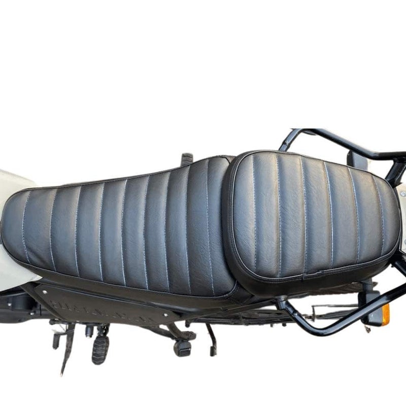 NitroRider Seat Cover Retro Look with Cushioned Compatible with RE Himalayan (Black Stitching) - Image 2