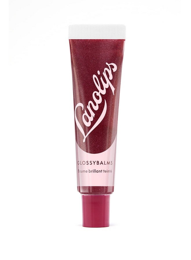 Lanolips Glossybalm - Ultra Hydrating Tinted Lip Gloss For Dry, Chapped, Cracked Lips - Flavored Natural Lanolin Lip Balm With Lanolin Oil, Vitamin E & Mica For Lip Care & Shine - Berry (12.5G/0.44Oz) - Image 1