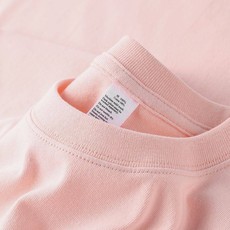 Xinjiang cotton 300g heavy and thick non-transparent pure cotton short-sleeved t-shirt for men and women basic solid color plus size loose top - Image 2