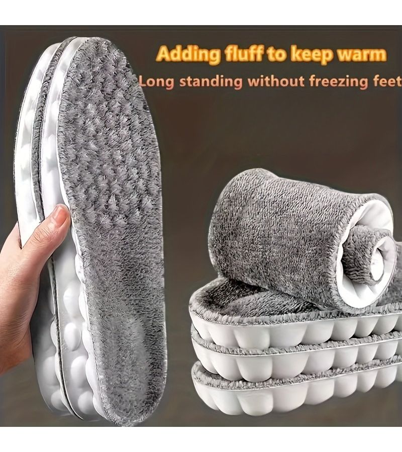 10 Pcs Winter Warm Plush Insoles for Women Men Thicken Thermal Shoe Pad Sports Inserts Snow Boots EU43 44 Size Cold Climate - Image 2