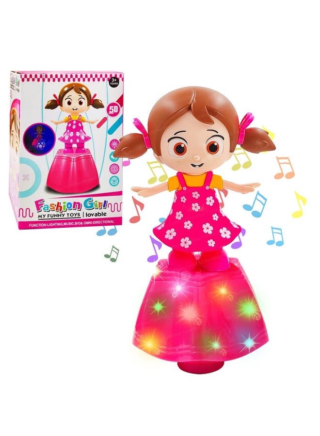 FunBlast Dancing Doll Toy for Kids - 360 Degree Rotation with Universal Wheel, Musical Doll Toy for Kids with 3D Flashing Lights for 3+ Year Old Kids, Boys, Girls (Multicolor) - Image 1