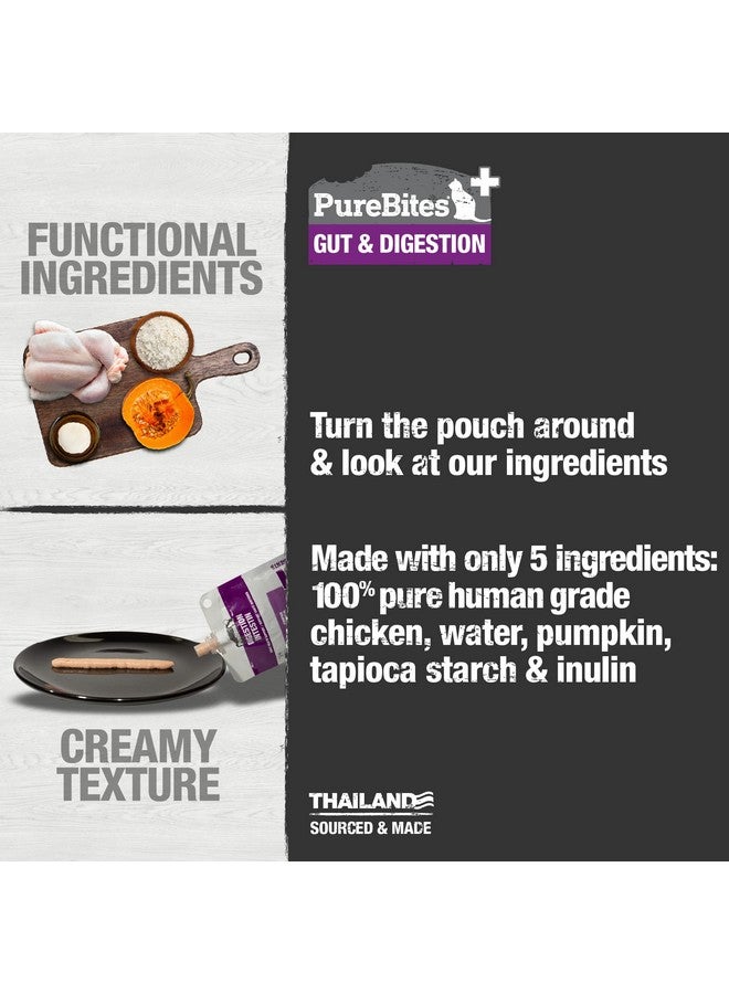 PureBites+ Gut & Digestion Squeezables for Cats, only 5 Ingredients, case of 15 - Image 4