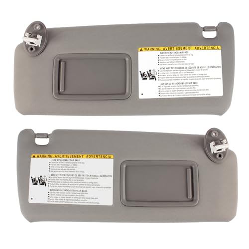 PEVAST LeftRight Side Sun Visor Replacement for 4RUNNER Toyota 2010 2011 2012 2013 2014 2015 2016 2017 2018 2019 2020 2021 2022 2023 Sunvisor Replaces 7432035A91B17431035B01B1Gray - Image 1