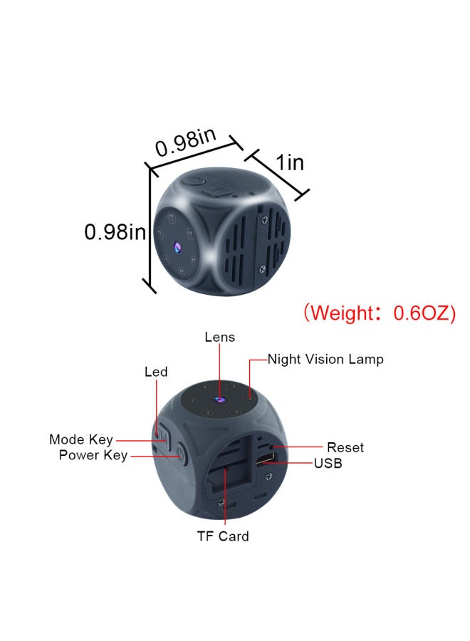 Private Model Smart Digital Camera Sports Dv Camera Card Night Vision Infrared Camera 1080p Dice - Image 3
