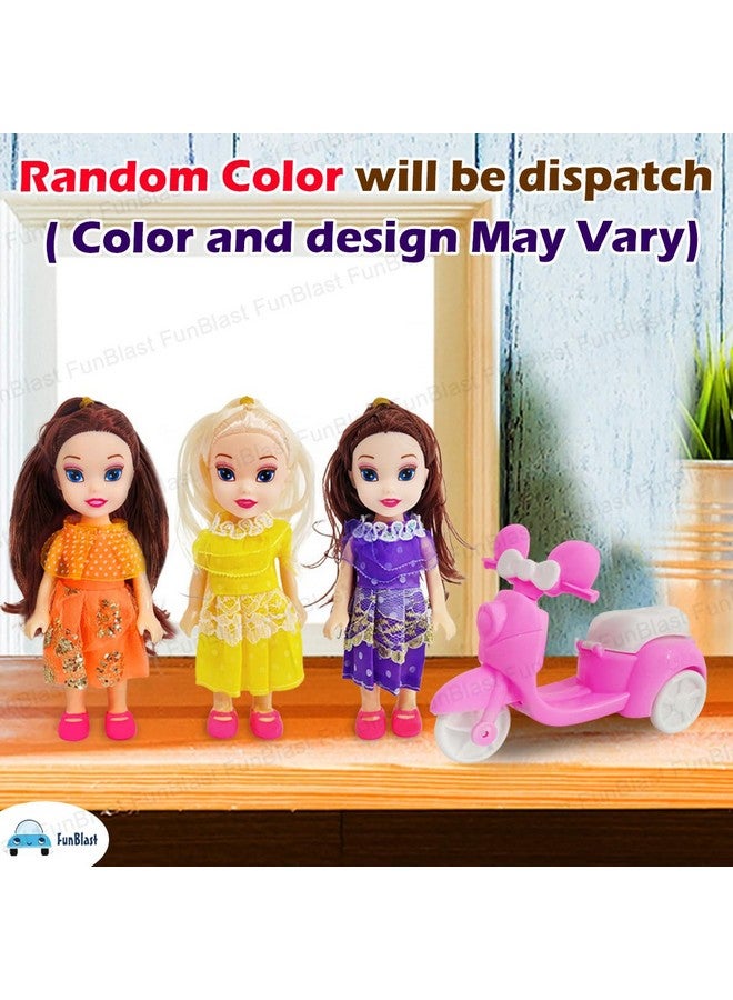 FunBlast Dolls for Girls - Doll with Scooter Toy for Girls, Realistic Doll Toy for Kids, Dolls for 3+ Years Girls, Toys for Girls (Random Color) - Image 3