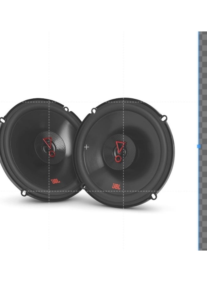 Stage 3627F - 6.5 Inches Two-Way Car Audio Speaker, No Grill, Black