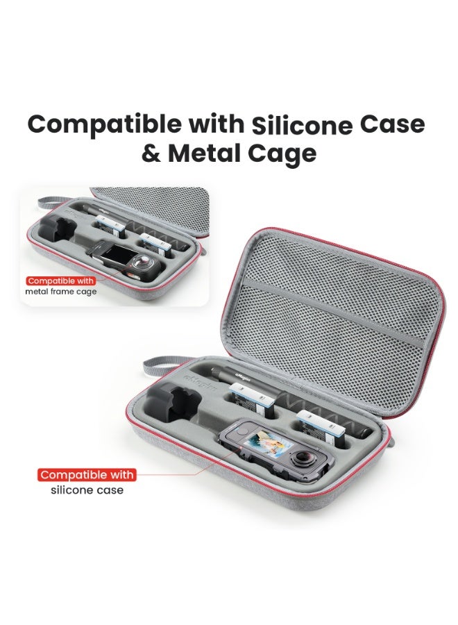 aMagisn حقيبة تخزين كاميرا نحيفة متوافقة مع Insta360 X4 Air / X4 / X5 | حقيبة حمل واقية مع قالب داخلي مُشكَّل بدقة - Image 2