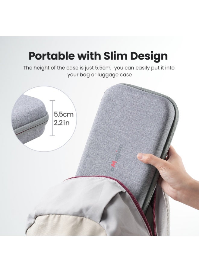 aMagisn حقيبة تخزين كاميرا نحيفة متوافقة مع Insta360 X4 Air / X4 / X5 | حقيبة حمل واقية مع قالب داخلي مُشكَّل بدقة - Image 3