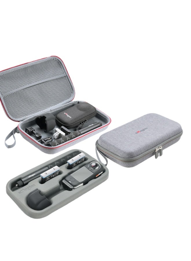 aMagisn حقيبة تخزين كاميرا نحيفة متوافقة مع Insta360 X4 Air / X4 / X5 | حقيبة حمل واقية مع قالب داخلي مُشكَّل بدقة - Image 1