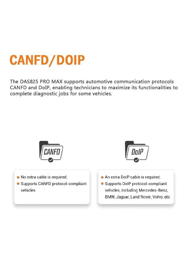 DaTo DAS825 PRO MAX – Advanced 8″ Android Diagnostic Scanner for Garages & Workshops - Image 3