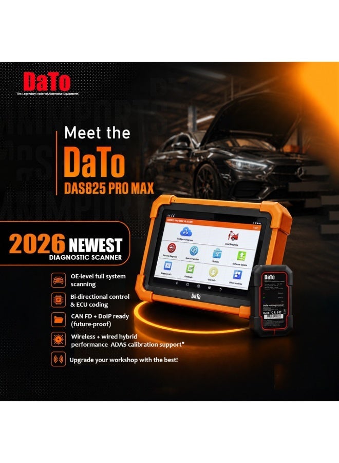 DATO DAS825 PRO MAX Diagnostic Scanner for Garages & Workshops - Image 3